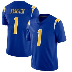 Men's Quentin Johnston Los Angeles Chargers No.1 Limited 2nd Alternate Vapor Jersey - Royal
