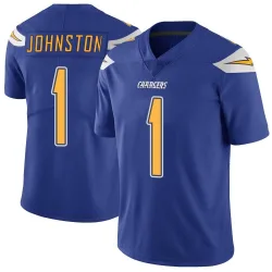 Men's Quentin Johnston Los Angeles Chargers No.1 Limited Color Rush Vapor Untouchable Jersey - Royal