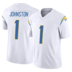 Men's Quentin Johnston Los Angeles Chargers No.1 Limited Vapor F.U.S.E. Jersey - White