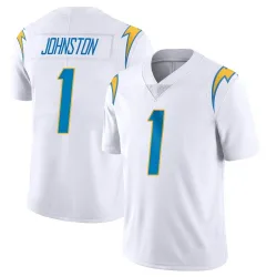 Men's Quentin Johnston Los Angeles Chargers No.1 Limited Vapor Untouchable Jersey - White