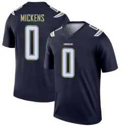 Men's R.J. Mickens Los Angeles Chargers No.0 Legend Jersey - Navy