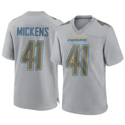 Men's R.J. Mickens Los Angeles Chargers No.41 Game Atmosphere Fashion Jersey - Gray