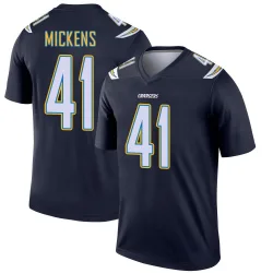 Men's R.J. Mickens Los Angeles Chargers No.41 Legend Jersey - Navy