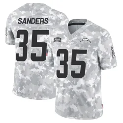 Men's Raheim Sanders Los Angeles Chargers No.35 Limited 2024 Salute to Service Jersey - Arctic Camo