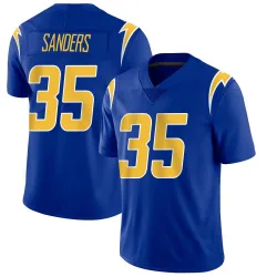Men's Raheim Sanders Los Angeles Chargers No.35 Limited 2nd Alternate Vapor Jersey - Royal