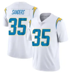Men's Raheim Sanders Los Angeles Chargers No.35 Limited Vapor Untouchable Jersey - White