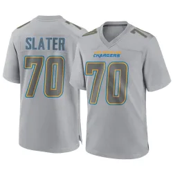 Men's Rashawn Slater Los Angeles Chargers No.70 Game Atmosphere Fashion Jersey - Gray
