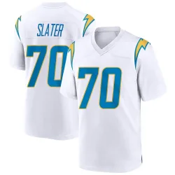 Men's Rashawn Slater Los Angeles Chargers No.70 Game Jersey - White