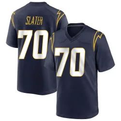 Men's Rashawn Slater Los Angeles Chargers No.70 Game Team Color Jersey - Navy