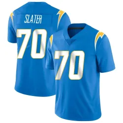 Men's Rashawn Slater Los Angeles Chargers No.70 Limited Powder Vapor Untouchable Alternate Jersey - Blue