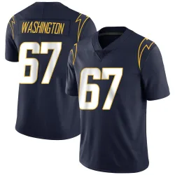 Men's Savion Washington Los Angeles Chargers No.67 Limited Team Color Vapor Untouchable Jersey - Navy