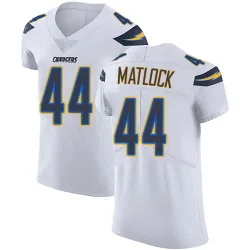 Men's Scott Matlock Los Angeles Chargers No.44 Elite Vapor Untouchable Jersey - White