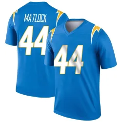 Men's Scott Matlock Los Angeles Chargers No.44 Legend Powder Jersey - Blue