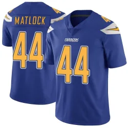 Men's Scott Matlock Los Angeles Chargers No.44 Limited Color Rush Vapor Untouchable Jersey - Royal