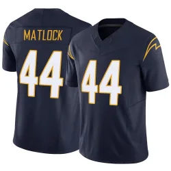 Men's Scott Matlock Los Angeles Chargers No.44 Limited Vapor F.U.S.E. Jersey - Navy