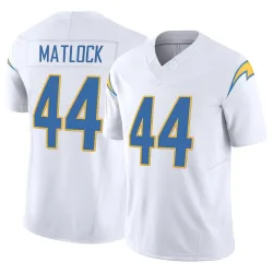 Men's Scott Matlock Los Angeles Chargers No.44 Limited Vapor F.U.S.E. Jersey - White