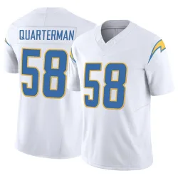 Men's Shaq Quarterman Los Angeles Chargers No.58 Limited Vapor F.U.S.E. Jersey - White