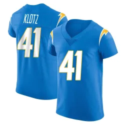 Men's Stevo Klotz Los Angeles Chargers No.41 Elite Alternate Vapor Untouchable Jersey - Blue