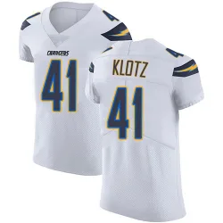 Men's Stevo Klotz Los Angeles Chargers No.41 Elite Vapor Untouchable Jersey - White