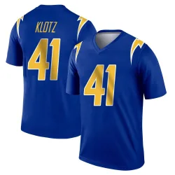 Men's Stevo Klotz Los Angeles Chargers No.41 Legend 2nd Alternate Jersey - Royal
