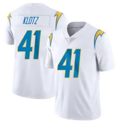 Men's Stevo Klotz Los Angeles Chargers No.41 Limited Vapor Untouchable Jersey - White