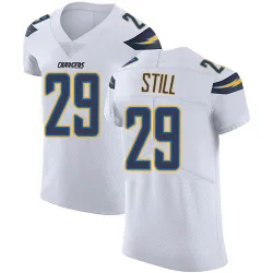Men's Tarheeb Still Los Angeles Chargers No.29 Elite Vapor Untouchable Jersey - White