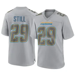 Men's Tarheeb Still Los Angeles Chargers No.29 Game Atmosphere Fashion Jersey - Gray