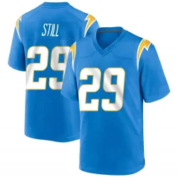 Men's Tarheeb Still Los Angeles Chargers No.29 Game Powder Alternate Jersey - Blue