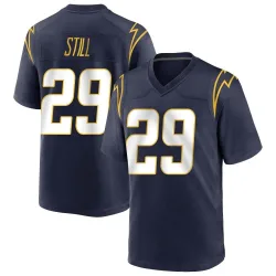 Men's Tarheeb Still Los Angeles Chargers No.29 Game Team Color Jersey - Navy