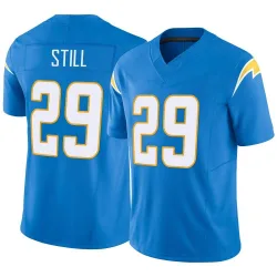 Men's Tarheeb Still Los Angeles Chargers No.29 Limited Powder Vapor F.U.S.E. Jersey - Blue