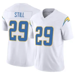 Men's Tarheeb Still Los Angeles Chargers No.29 Limited Vapor F.U.S.E. Jersey - White