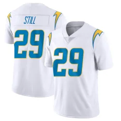 Men's Tarheeb Still Los Angeles Chargers No.29 Limited Vapor Untouchable Jersey - White