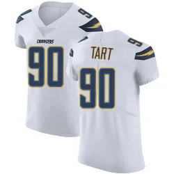 Men's Teair Tart Los Angeles Chargers No.90 Elite Vapor Untouchable Jersey - White