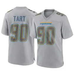 Men's Teair Tart Los Angeles Chargers No.90 Game Atmosphere Fashion Jersey - Gray