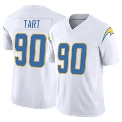 Men's Teair Tart Los Angeles Chargers No.90 Limited Vapor F.U.S.E. Jersey - White
