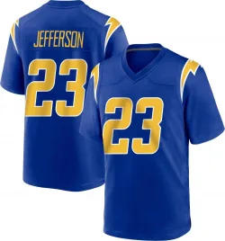 Men's Tony Jefferson Los Angeles Chargers No.23 Game 2nd Alternate Jersey - Royal
