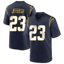 Men's Tony Jefferson Los Angeles Chargers No.23 Game Team Color Jersey - Navy