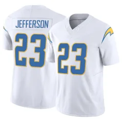 Men's Tony Jefferson Los Angeles Chargers No.23 Limited Vapor F.U.S.E. Jersey - White