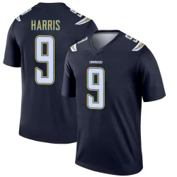 Men's Tre Harris Los Angeles Chargers No.9 Legend Jersey - Navy