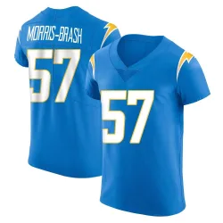 Men's Tre'Mon Morris-Brash Los Angeles Chargers No.57 Elite Alternate Vapor Untouchable Jersey - Blue