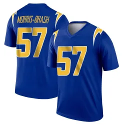 Men's Tre'Mon Morris-Brash Los Angeles Chargers No.57 Legend 2nd Alternate Jersey - Royal