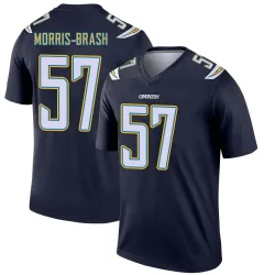 Men's Tre'Mon Morris-Brash Los Angeles Chargers No.57 Legend Jersey - Navy