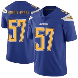 Men's Tre'Mon Morris-Brash Los Angeles Chargers No.57 Limited Color Rush Vapor Untouchable Jersey - Royal