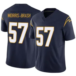 Men's Tre'Mon Morris-Brash Los Angeles Chargers No.57 Limited Vapor F.U.S.E. Jersey - Navy