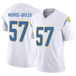 Men's Tre'Mon Morris-Brash Los Angeles Chargers No.57 Limited Vapor F.U.S.E. Jersey - White