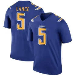 Men's Trey Lance Los Angeles Chargers No.5 Legend Color Rush Jersey - Royal