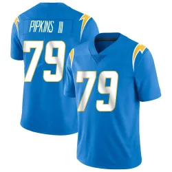 Men's Trey Pipkins III Los Angeles Chargers No.79 Limited Powder Vapor Untouchable Alternate Jersey - Blue