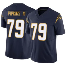 Men's Trey Pipkins III Los Angeles Chargers No.79 Limited Vapor F.U.S.E. Jersey - Navy