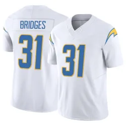 Men's Trikweze Bridges Los Angeles Chargers No.31 Limited Vapor F.U.S.E. Jersey - White