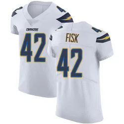 Men's Tucker Fisk Los Angeles Chargers No.42 Elite Vapor Untouchable Jersey - White